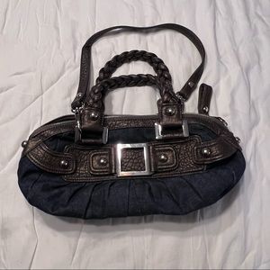 Black Rivet Denim Purse